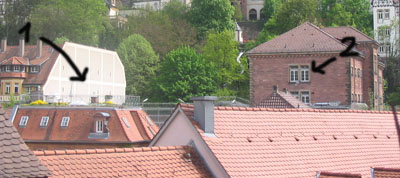 dachterasse und gefaengnis